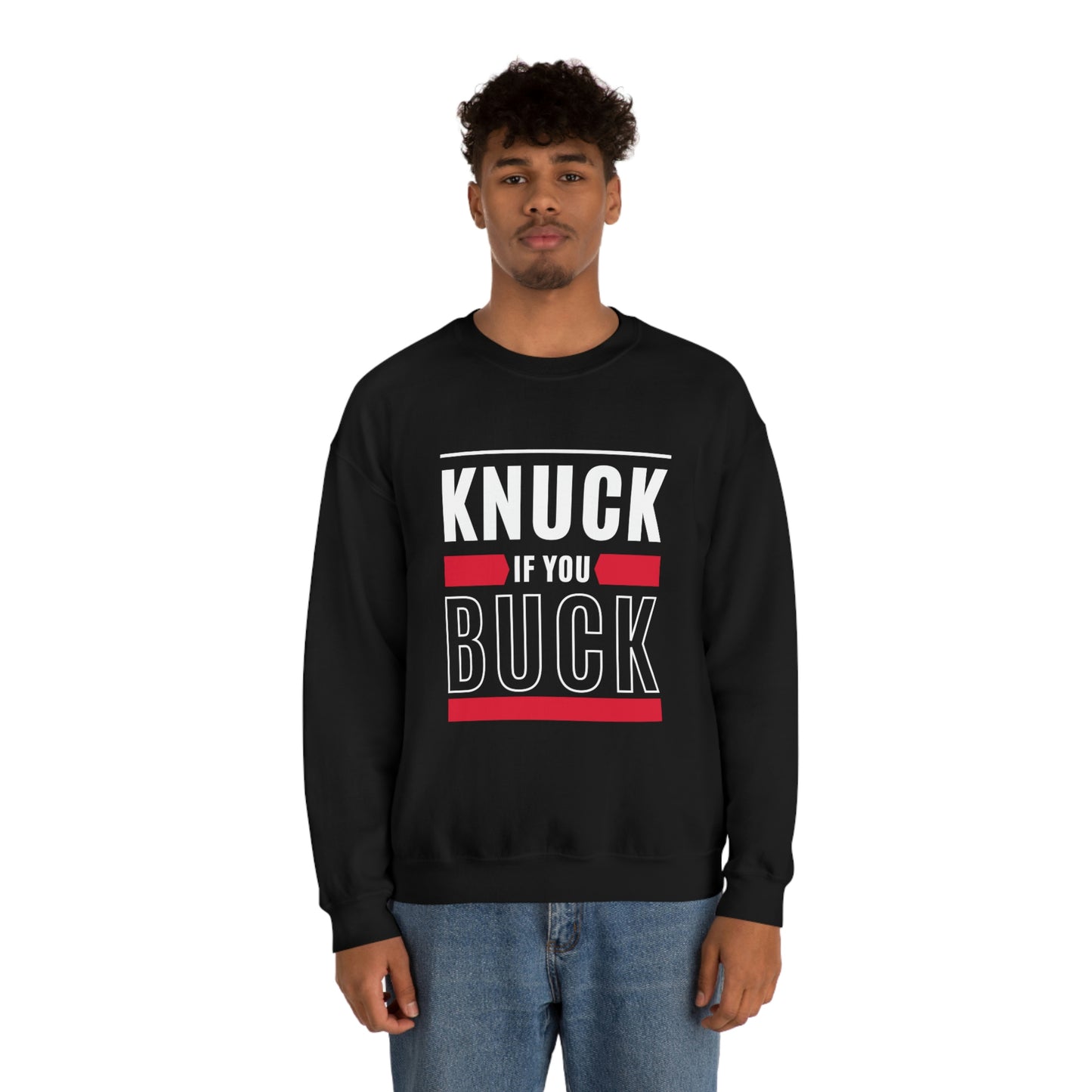 "Knuck If You Buck" Lightweight Crewneck Sweatshirt