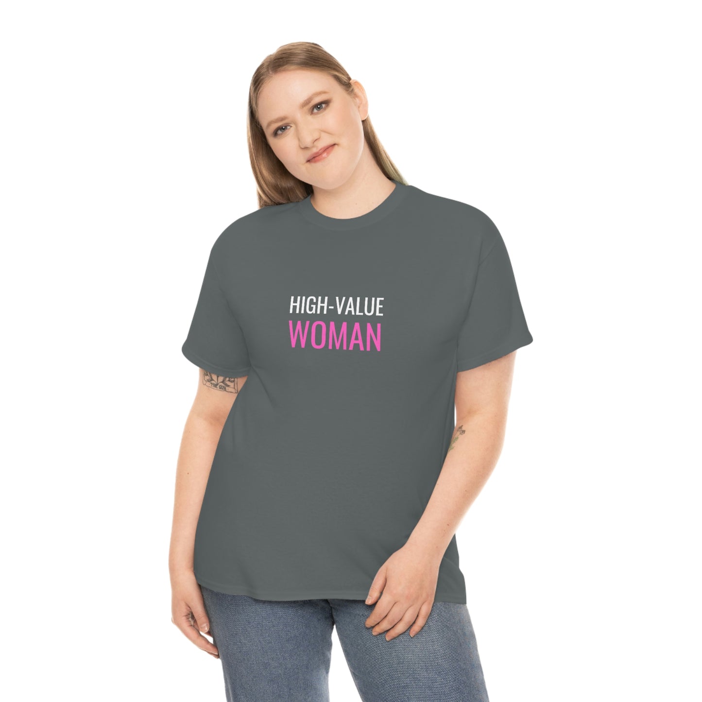 "High Value Woman" Unisex Heavy Cotton Tee